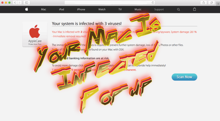 how to know if my mac is infected